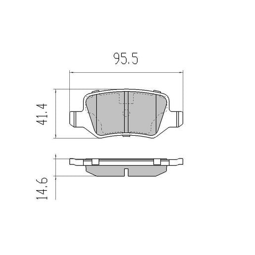 RDA Phantom Ceramic Brake Pad Set Rear RDC2130