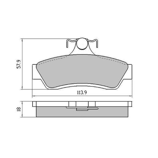RDA Phantom Ceramic Brake Pad Set Rear RDC1332