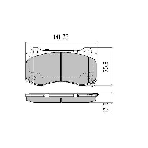 RDA Phantom Ceramic Brake Pad Set Front RDC2082