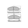 RDA Phantom Ceramic Brake Pad Set Front RDC2073