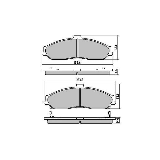 RDA Phantom Ceramic Brake Pad Set Front RDC2073