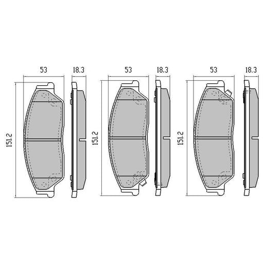 RDA Phantom Ceramic Brake Pad Set Front RDC2046