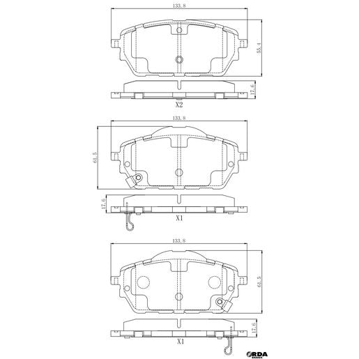 RDA Brakes Extreme Brake Pad Set RDX2455SM