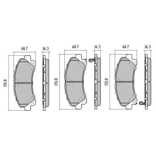 RDA Phantom Ceramic Brake Pad Set Front RDC2033