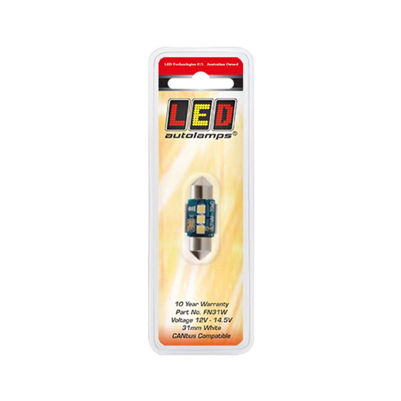 LED Autolamps Festoon Bulb White Canbus Compatible 150