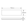LED Autolamps Amber Reflex Reflector With 3M Tape, 90M
