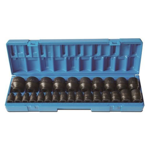 Action Impact Socket 1/2" Drive 26 Piece Metric 605202601