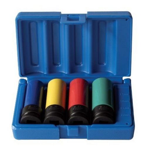 Action Wheel Nut Impact Socket Set 1/2" Drive 4 Piece
