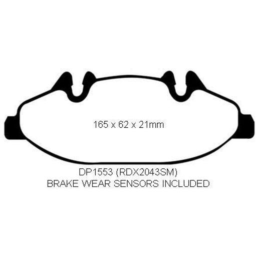 RDA Phantom Ceramic Brake Pad Set Front RDC2043
