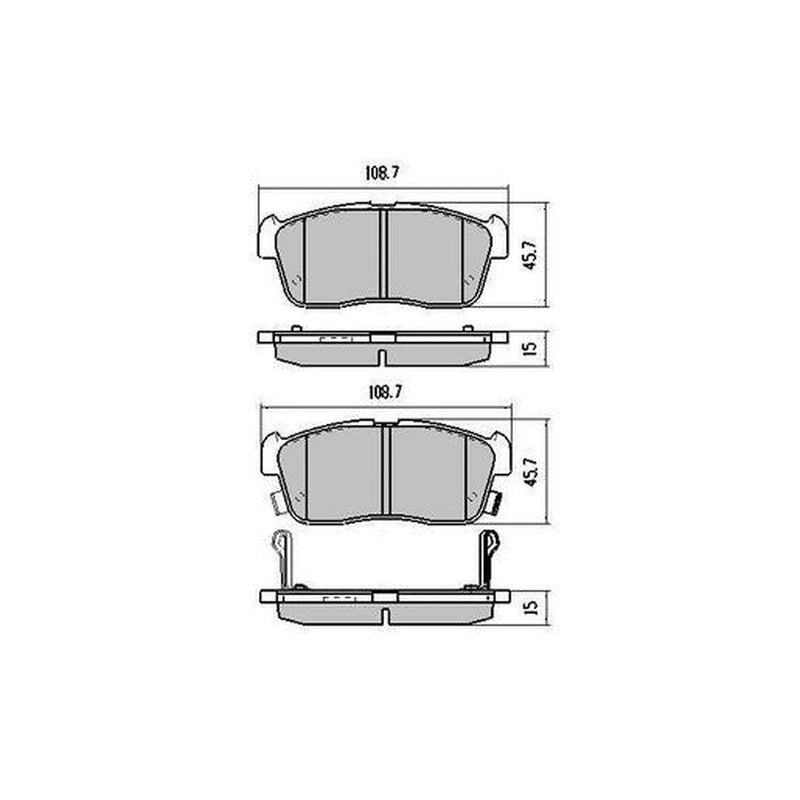 RDA Phantom Ceramic Brake Pad Set Front RDC1960