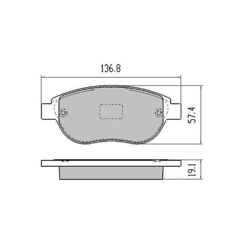 RDA Phantom Ceramic Brake Pad Set Front RDC1953