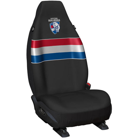 AFL Front Car Seat Covers Polyester, Black/Red - Pair