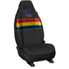 AFL Front Car Seat Covers Polyester, Black/Red - Pair