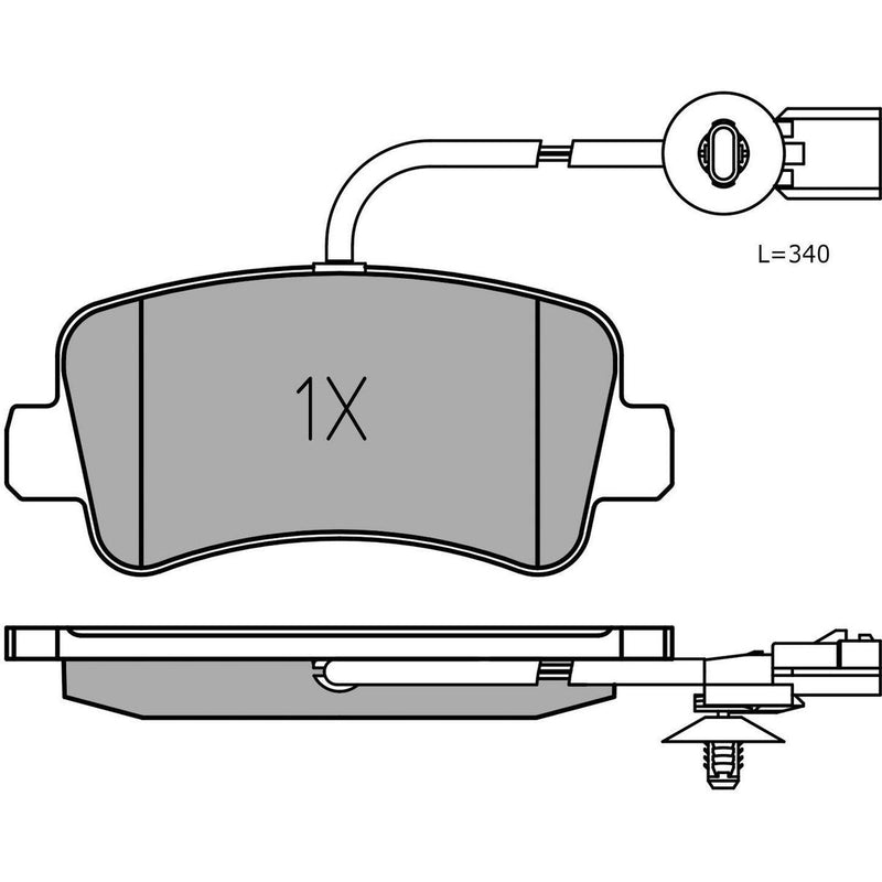 Meyle Brake Pad Set 025 251 1218/PD