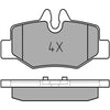 Meyle Original Brake Pad Set Rear 025 240 0817