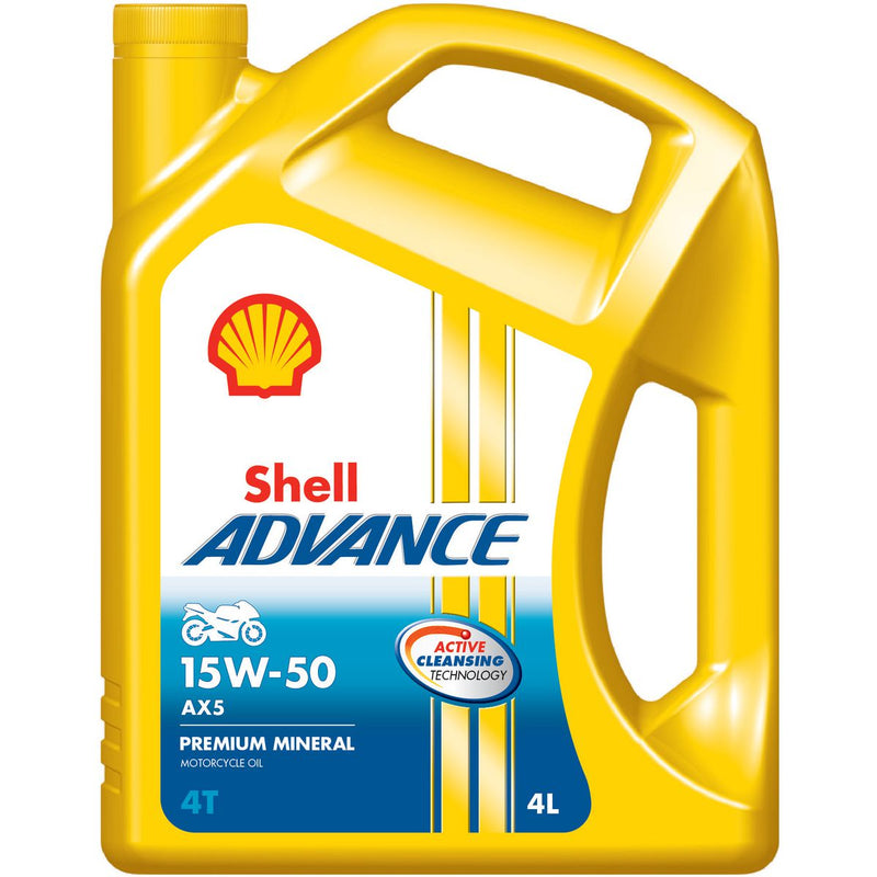 Shell Advance 4T AX5 Oil 15W50 SL/MA 4L