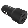 Cygnett CarPower Dual USB-A & USB-C Car Charger 18W Black