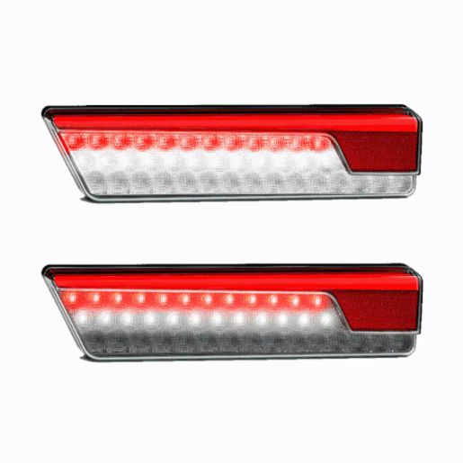 LED Autolamps Stop/Tail/Indicator/Reverse/Reflector Black