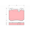TRW Cotec Brake Pad Set Rear GDB1161