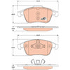 TRW Cotec Brake Pad Set Front GDB1808