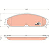 TRW Cotec Brake Pad Set GDB4134