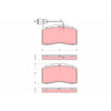 TRW Cotec Brake Pad Set GDB1523