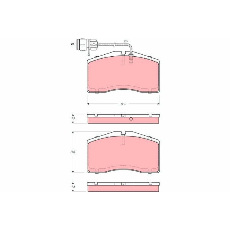 TRW Cotec Brake Pad Set GDB1523