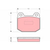 TRW Brake Pad Set GDB1493