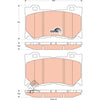 TRW Cotec Brake Pad Set GDB3505