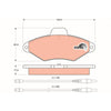 TRW Cotec Brake Pad Set GDB1101