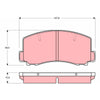TRW Cotec Brake Pad Set Front GDB312