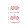 TRW Dtec Brake Pad Set Front GDB3157DT