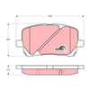 TRW Dtec Brake Pad Set Front GDB3315DT