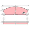 TRW Brake Pad Set GDB766DT