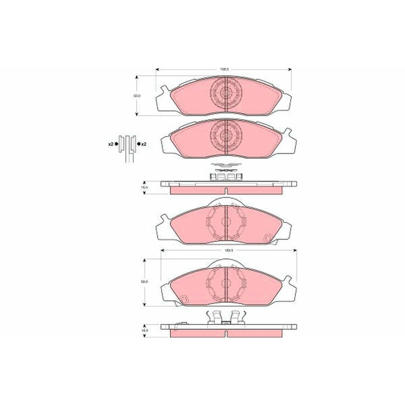 TRW Cotec Brake Pad Set GDB3281