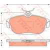 TRW Cotec Brake Pad Set Front GDB7526