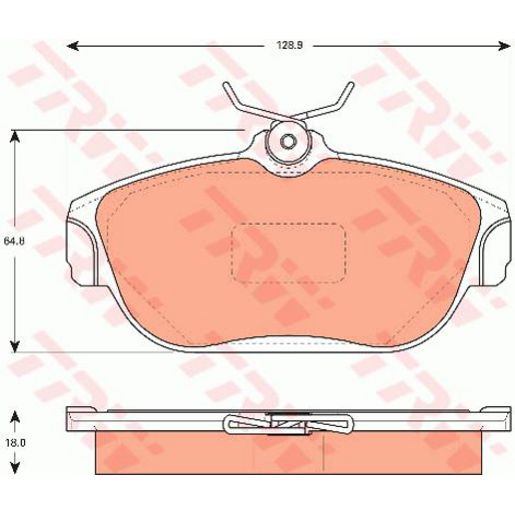 TRW Cotec Brake Pad Set Front GDB7526