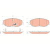 TRW Dtec Brake Pad Set Front GDB3325DT