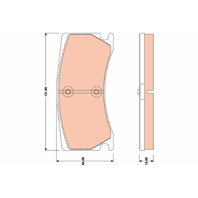 TRW Cotec Brake Pad Set Front GDB1801