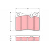 TRW Cotec Brake Pad Set Front GDB261