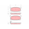 TRW Cotec Brake Pad Set Rear GDB3318