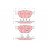 TRW Cotec Brake Pad Set GDB1558