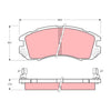 TRW Dtec Brake Pad Set Front GDB989DT