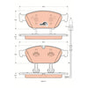 TRW Cotec Brake Pad Set Front GDB1897