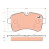 TRW Cotec Brake Pad Set Front GDB1748