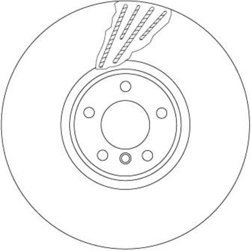 TRW Brake Rotor Front LH DF6618S