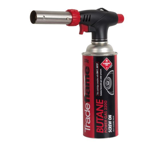 Trade Flame Handy Blow Torch Kit, Auto , Screw Refill