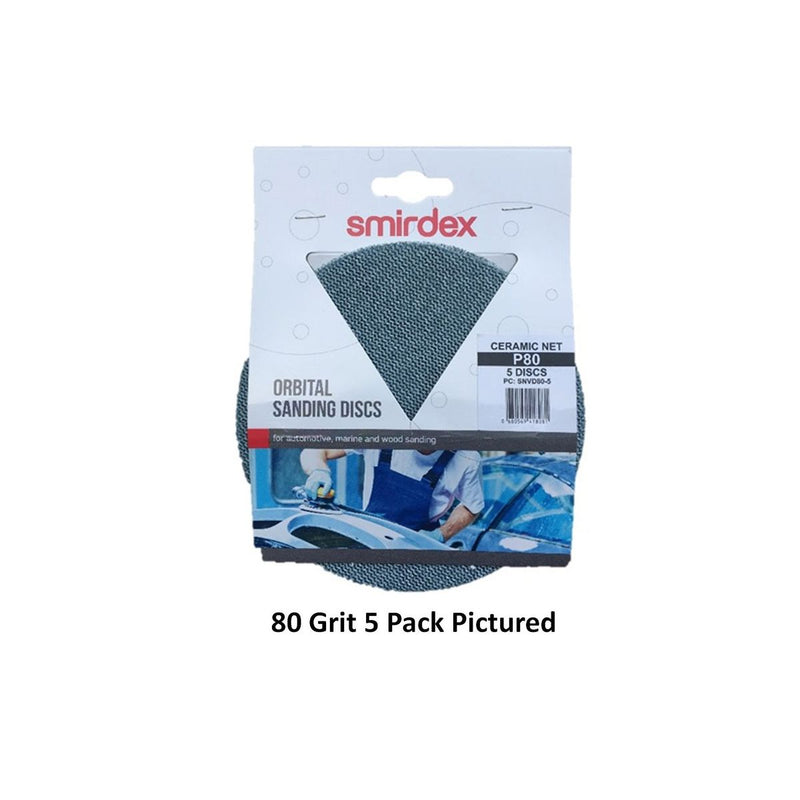 Smirde Sanding Disc 180G Ceramic Net - 5 Pack SNVD180-5