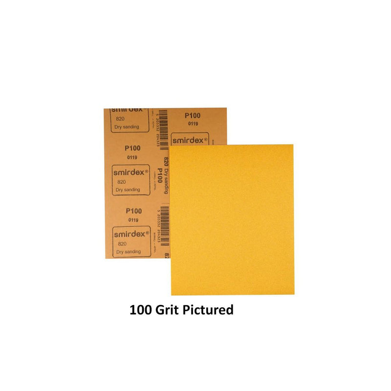 Smirde Sandpaper 120G Dry Rub Sheets - 50 Pack SDR120