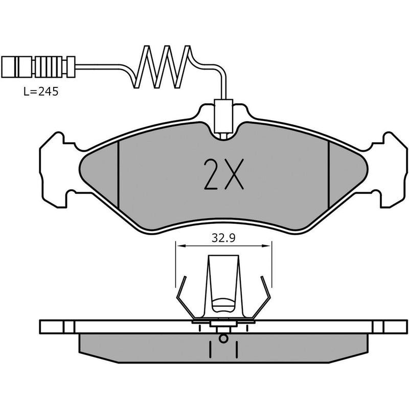 Meyle Brake Pad Set 025 216 2117/PD